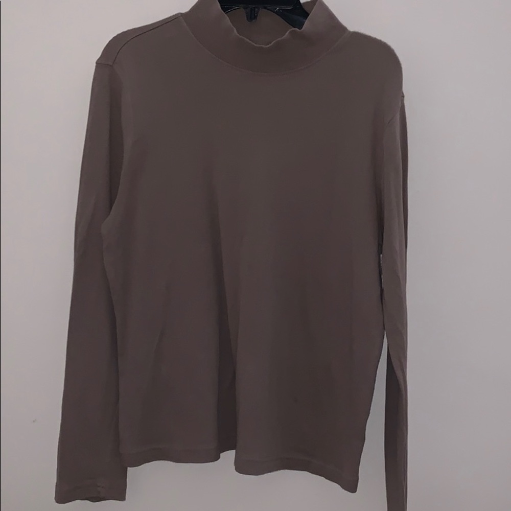 Tan Mock Neck